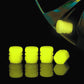 Universal fluorescerande däckventilkåpor (4 st/set)