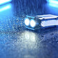 Liten kraftfull LED-ficklampa med nyckelring som kan bytas ut